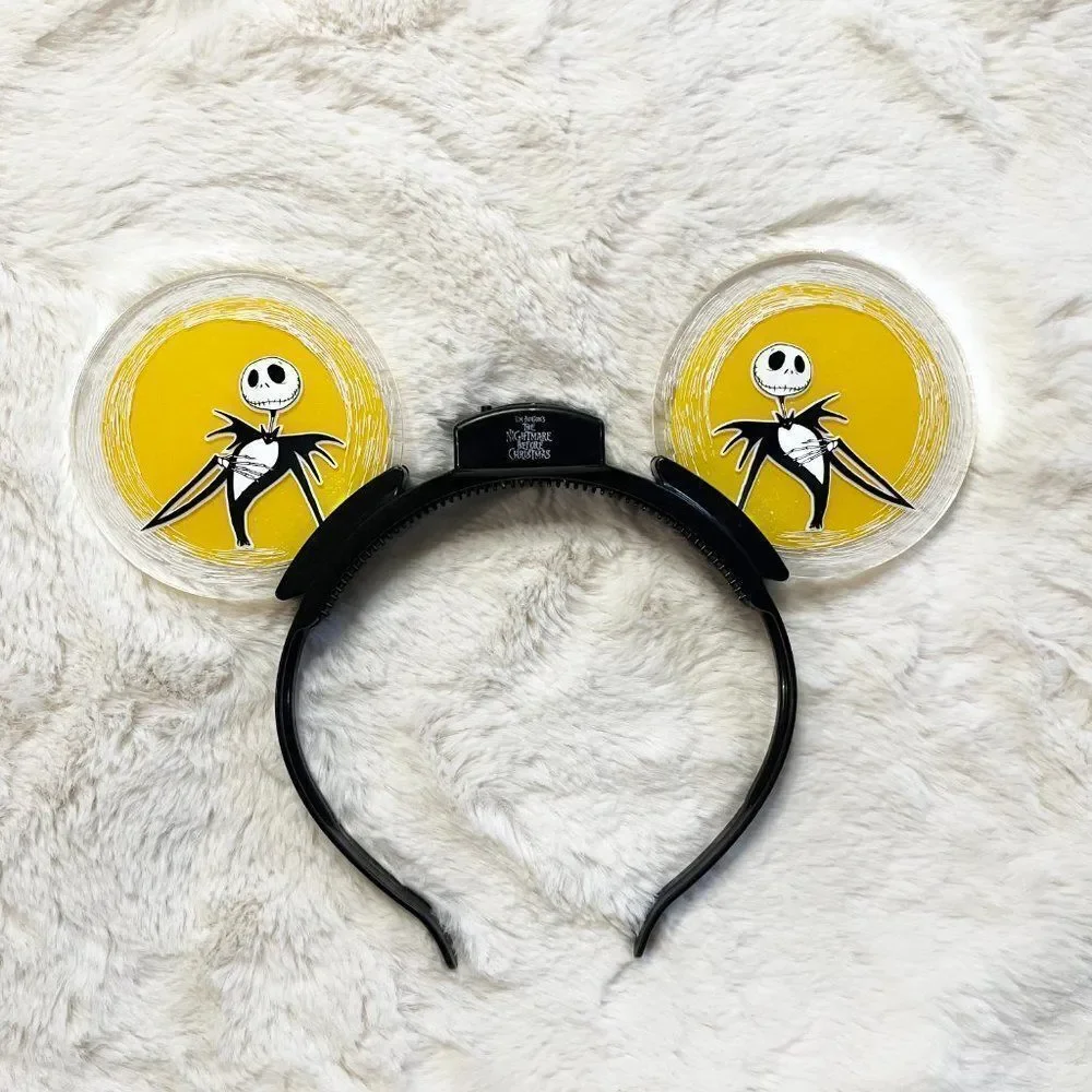 Disney Parks Halloween Jack Skellington Light Up Headband‎